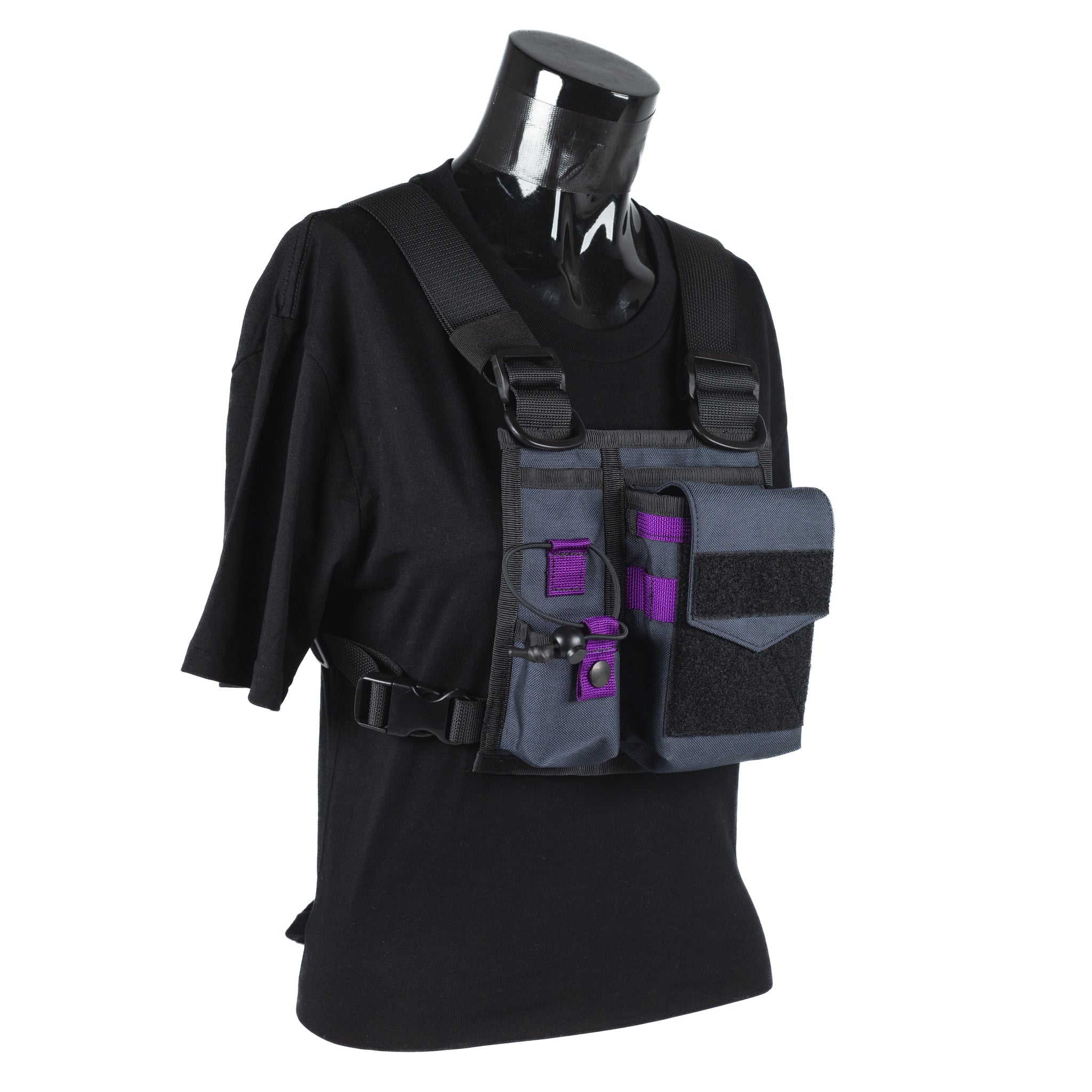 Chest Rig Type 4 ( BLK/NAVY/PURPLE)