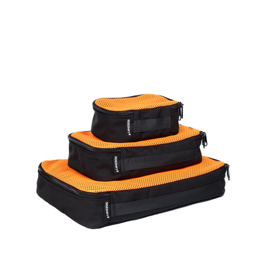 HD Packing Cubes Black/Orange (3-Pack)