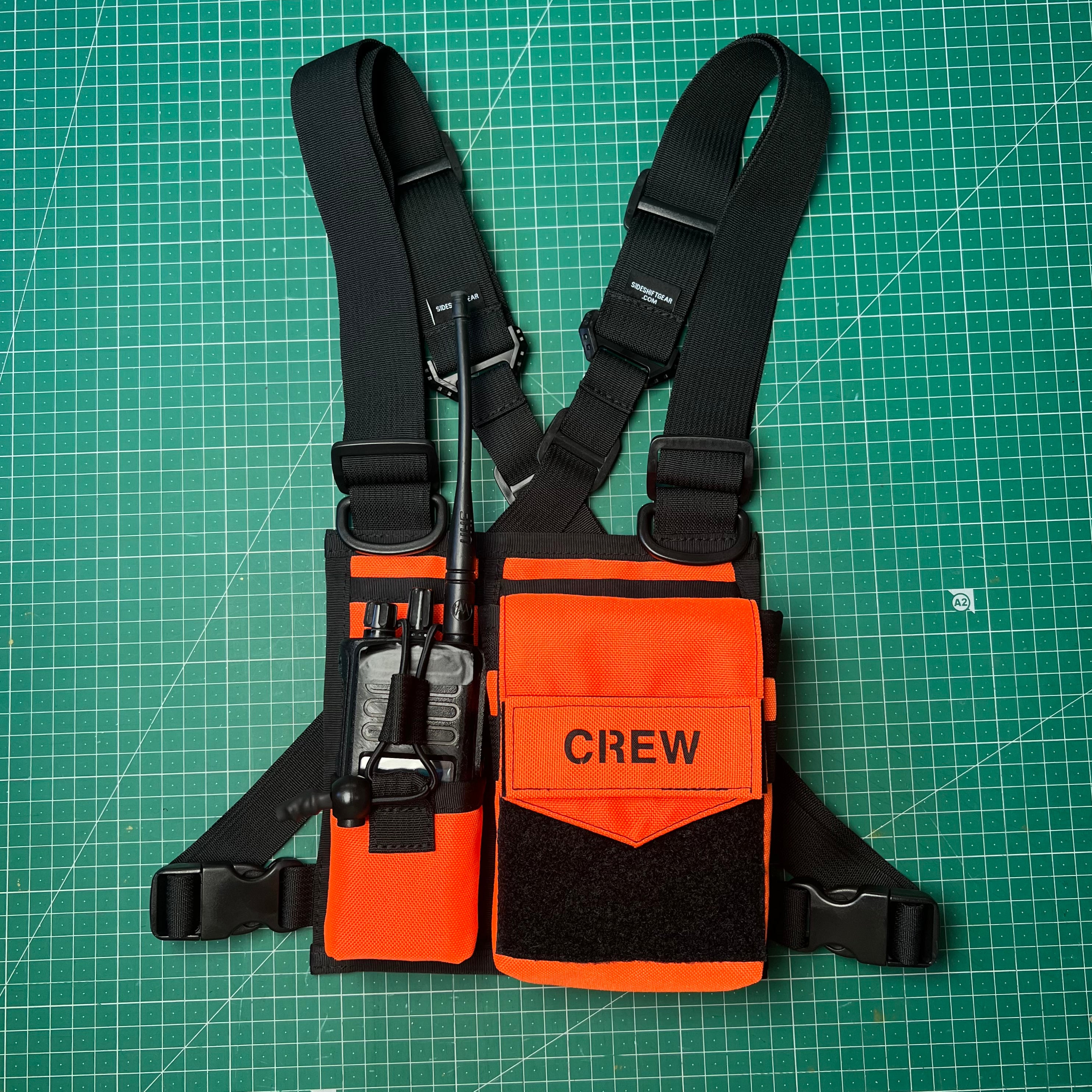 Chest Rig Type 4 (BLK/ FLURO ORANGE)