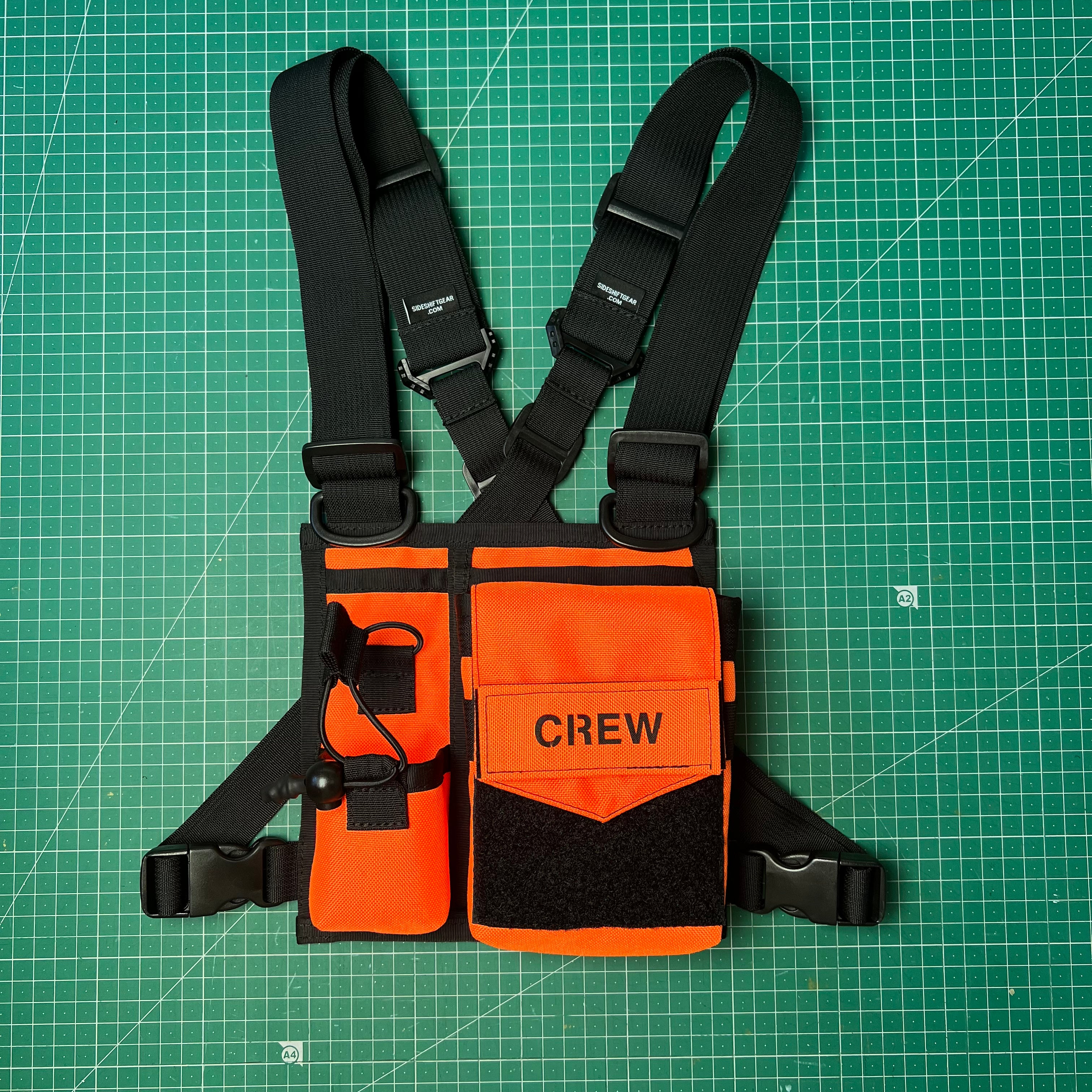 Chest Rig Type 4 (BLK/ FLURO ORANGE)