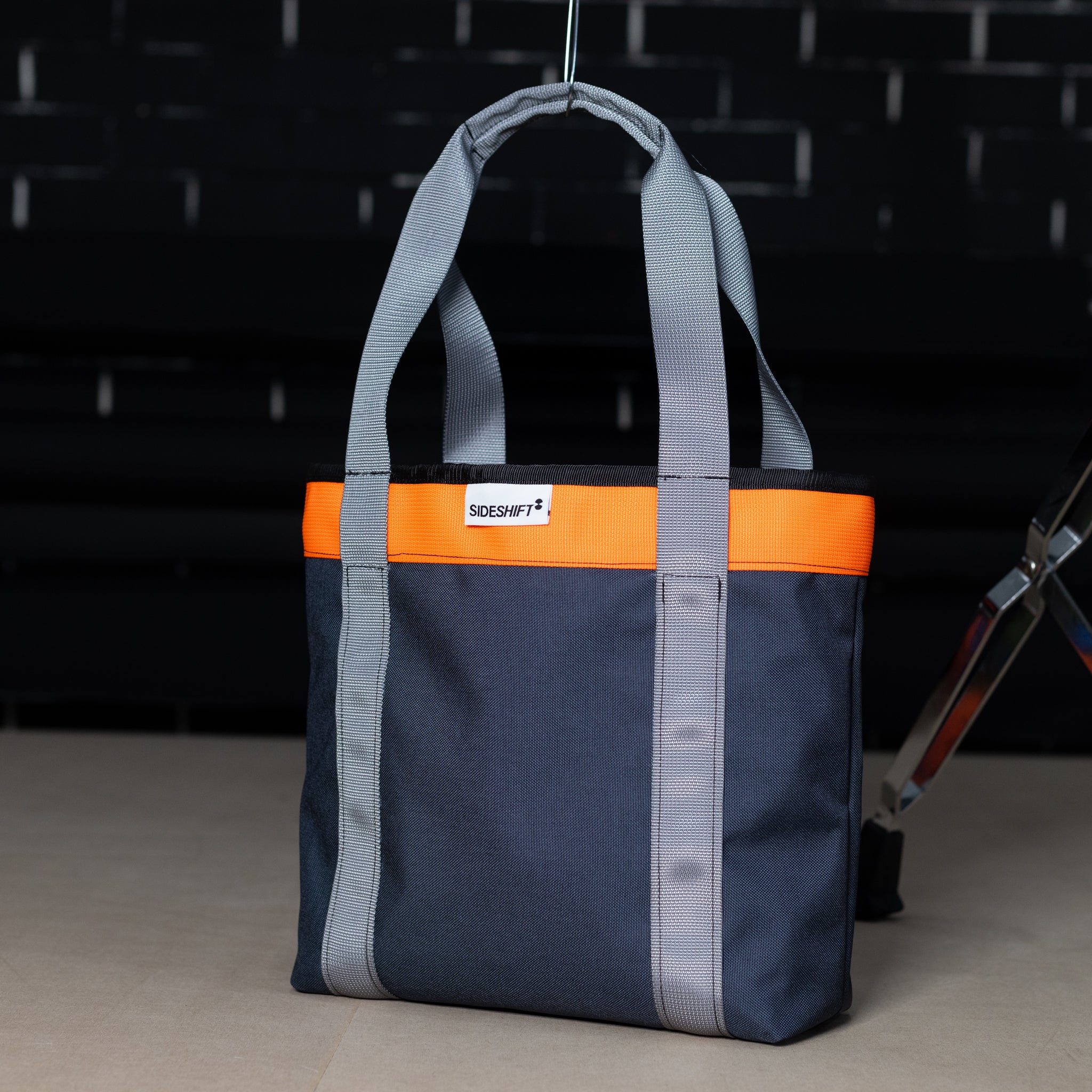 Tacti Tote #005 (Navy/Silver/Orange)