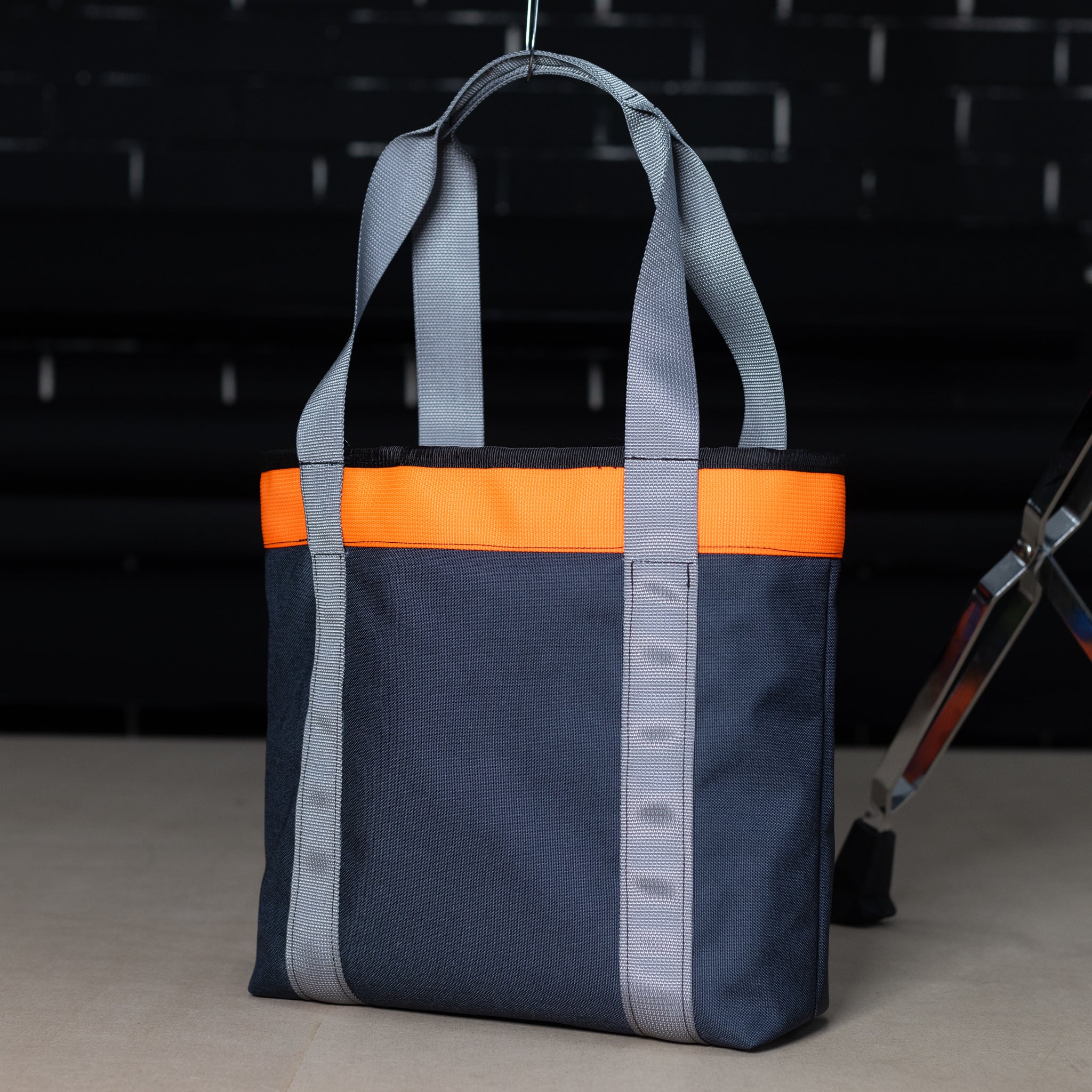 Tacti Tote #005 (Navy/Silver/Orange)